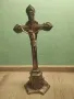 настолен кръст,разпятие арт нуво, снимка 1