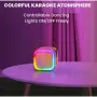 Караоке тонколона с безжичен микрофон K12 с RGB цветомузика, снимка 6