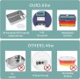 Electric Lunch Box Warmer, 3-в-1 нагреваема кутия за обяд ,1,8 литра контейнер, нагревател за храна,, снимка 5