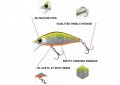 Воблер за пъстърва  за бързотечаща вода45mm, 4.0gr, 4,5cm trout wobbler lure, снимка 6