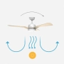 🌬️💡 Таванен вентилатор Brizy Bright Outdoor – комфорт и стил за дома и градината, снимка 3