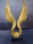 Статуетка Златни крила от висококачествен полирезин, снимка 5