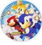 Соник Sonic 8 бр големи парти чинии чинийки рожден ден, снимка 2