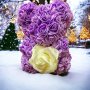 Подаръчни  мечета от декоративни рози, снимка 8