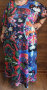 Макси рокля от памучно трико със рисуван ефект , снимка 1 - Рокли - 44895366