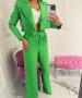 Нов комплект зелен / костюм от панталон и сако