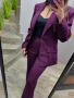 Лилав дамски костюм, снимка 5
