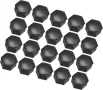 Комплект Капачки за болтове на джантите 21 мм - ЧЕРНИ 20бр., снимка 2