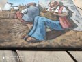 Стара картина рисувана, снимка 2