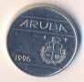 Остров Аруба 25 цента 1995 година, снимка 1 - Нумизматика и бонистика - 26753547