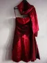 червена рокля + шал, снимка 3