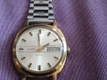 Часовник Slava Слава СССР златно покритие 10 Au 25 jewels камъка датник от соца автоматичен работи, снимка 2