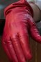 Червени мъжки ръкавици /ест кожа /Club Argentino / M /made in Italy/разпродава