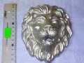 Стара КРАСИВА СРЕБРИСТА МЕТАЛНА ЛЪВСКА ГЛАВА БАРЕЛЕФ ФМОГО ЕФЕКТНА За УКРАСА на ПОРТА КОЛЕКЦИЯ 42746, снимка 6