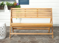 Дървена ,сгъваема , здрава пейка  подходяща за градина , веранда или тераса , снимка 1 - Градински мебели, декорация  - 44882276