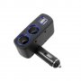Светещ разклонител за запалка с 2 гнезда и 2 USB, снимка 2