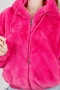 цикламено яке от синтетичен косъм, снимка 4