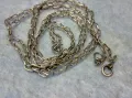 ФИНА СТАРИННА СРЕБЪРНА ВЕРИЖКА ЛАНЧЕ КОЛИЕ СИНДЖИРЧЕ СРЕБРО ВИСОКА ПРОБА РЪЧНА ИЗРАБОТКА 32038, снимка 7