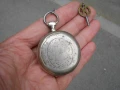 СТАР СРЕБЪРЕН ДЖОБЕН ЧАСОВНИК С КЛЮЧЕ, снимка 6