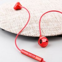 Слушалки с микрофон Baseus Encok H06 NGH06-09 Червени Тип Earbuds с 3D звуков ефект, снимка 6 - Слушалки и портативни колонки - 38241200