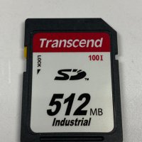 Transcend 512MB SD карта, SLC режим, Wide Temp, снимка 1 - Твърди дискове - 43880102