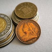 Монета - Великобритания - 1 фартинг | 1900г., снимка 2 - Нумизматика и бонистика - 43697392