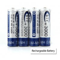 4 бр x AA 3000 mAh 1.2V Ni-MH акумулаторни батерии акумулаторна батерия презареждащи за MP3 фотоапар, снимка 6 - Други стоки за дома - 26444293