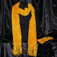 Комплект шал и лента за глава /Ръчно плетиво подарък hand made/, снимка 4 - Шалове - 35147775