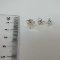 Нови сребърни обеци пеперуди, снимка 1 - Обеци - 28633797
