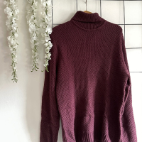 Винен Пуловер Reserved L, снимка 2 - Блузи с дълъг ръкав и пуловери - 44863028