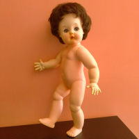 Стара оригинална кукла MMM-Puppe Germany 1960 38 см, снимка 14 - Колекции - 44928314