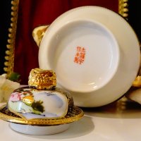 Кана японски порцелан Kutani,Meiji. , снимка 6 - Антикварни и старинни предмети - 33077738