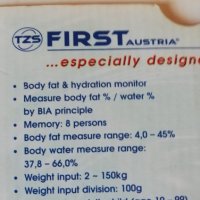 First FA:8070 body fat уред за измерване на телесни мазнини, снимка 4 - Други - 37982992
