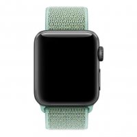 Текстилна каишка band за Apple Watch 7,6, 5, 4, 3 - велкро  sea/ зелен цвят, снимка 2 - Смарт часовници - 32357007