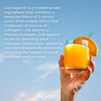 Dewty Веган колаген добавка за жени с витамини и аминокиселини-28 порции с вкус на манго и портокал, снимка 5 - Хранителни добавки - 43584472