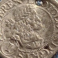 Сребърна монета 1 кройцер 1681г. Леополд първи Виена Свещена Римска Империя 13770, снимка 3 - Нумизматика и бонистика - 42930794