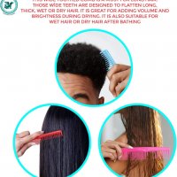 Нов Комплект цветни гребени за коса 6 броя джобен размер за деца подстригване, снимка 7 - Други - 38762337