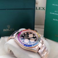 Mъжки часовник Rolex Daytona Cosmograph Rainbow Rose Gold с автоматичен механизъм, снимка 7 - Мъжки - 38212400