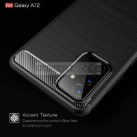 Samsung Galaxy A72 (5G) Карбонов Удароустойчив Гръб, снимка 4 - Калъфи, кейсове - 32469652