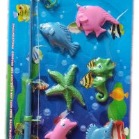 Детска играчка комплект Въдица с риби 8 броя, снимка 1 - Игри и пъзели - 28012511