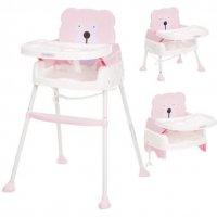 💎 Бебешко Столче за хранене Mathis, син /розов, снимка 2 - Столчета за хранене - 38231396
