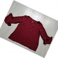 Дамска блуза цвят бордо, снимка 1 - Блузи с дълъг ръкав и пуловери - 38308443