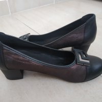 Официални обувки от естествена кожа , снимка 1 - Дамски обувки на ток - 38327637
