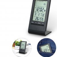 Метео станция: часовник + термометър + хигрометър с LCD дисплей, снимка 5 - Други - 39315533