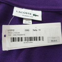 Lacoste Classic Fit Pique Cotton Regular Fit Mens Size 11  НОВО! ОРИГИНАЛ! Мъжка Тениска!, снимка 4 - Тениски - 39873036