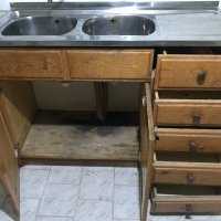Кухненски шкаф с двойна мивка неръждавейка Д/Ш/В-120/50/85 см , снимка 2 - Кухни - 43582610