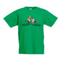 Детска тениска Супер Марио Mario & Luigi Cart, снимка 3 - Детски тениски и потници - 33089747