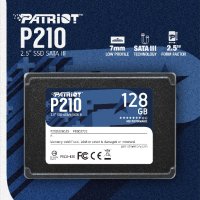 SSD диск 128GB Patriot P210 2.5" SATA 3 - Нов твърд диск, запечатан , снимка 1 - Твърди дискове - 34838551