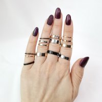 Комплект пръстени „Mix Boho“ 355, снимка 5 - Пръстени - 32555972