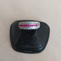 Сребърен дамски пръстен с диаманти и рубини, снимка 3 - Пръстени - 34639150